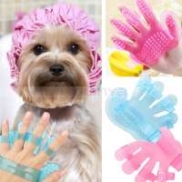 Pet brush massage Hand Shape Pet Dog Cat Grooming Bath